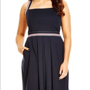 City chic sail stripe dress.